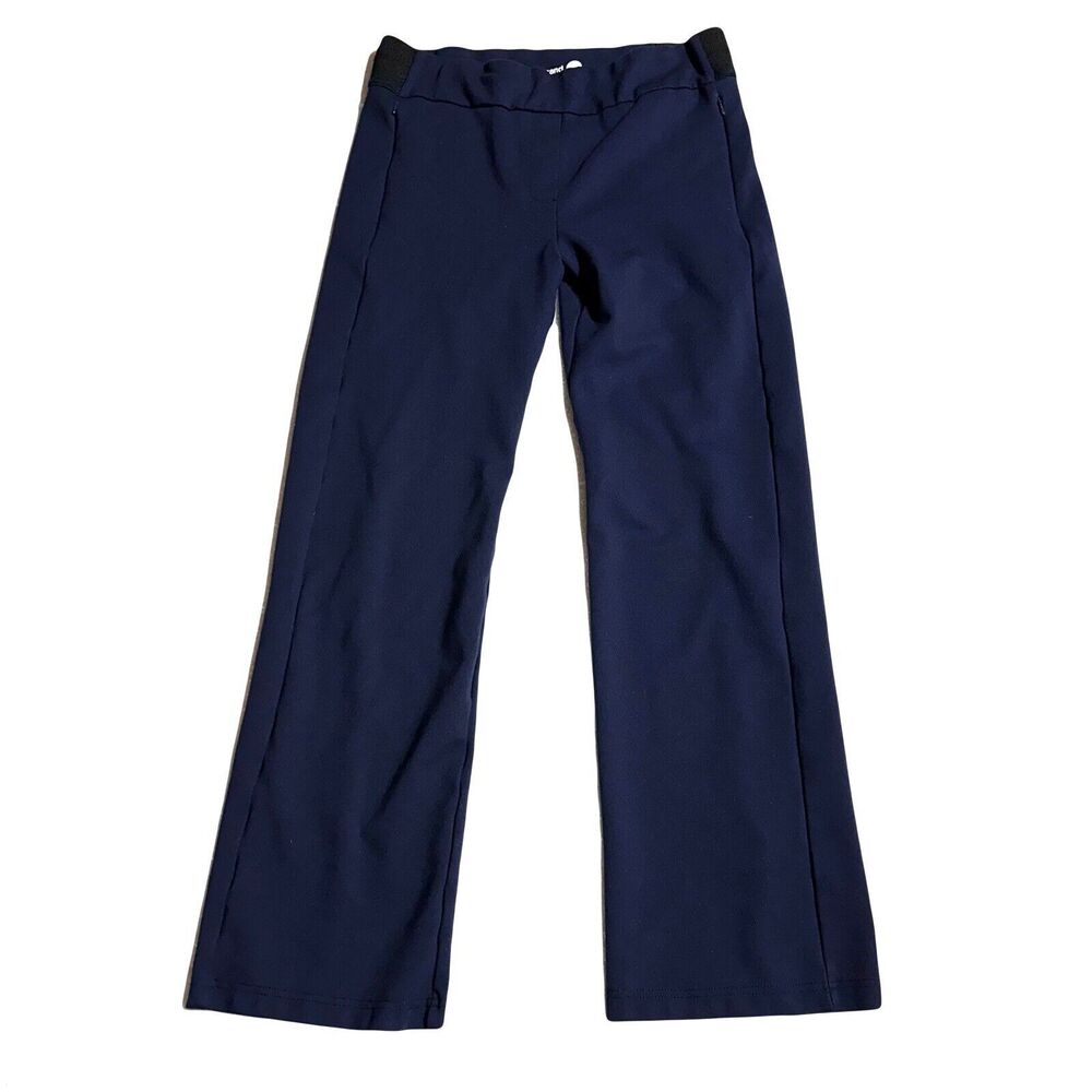 BETABRAND Straight Leg Dress Pant Yoga Pants Navy Blue  Size L P Petite W1428-NV